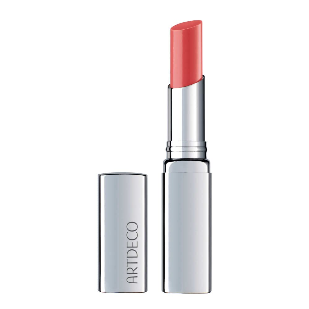 ARTDECO Color Booster Lip Balm in boosting pink - nourishing lip balm with color-adapting pigments - lip plumper with spearmint flavor - prevents dryness & chapping - lip care with kernel oil - 0.1 Oz