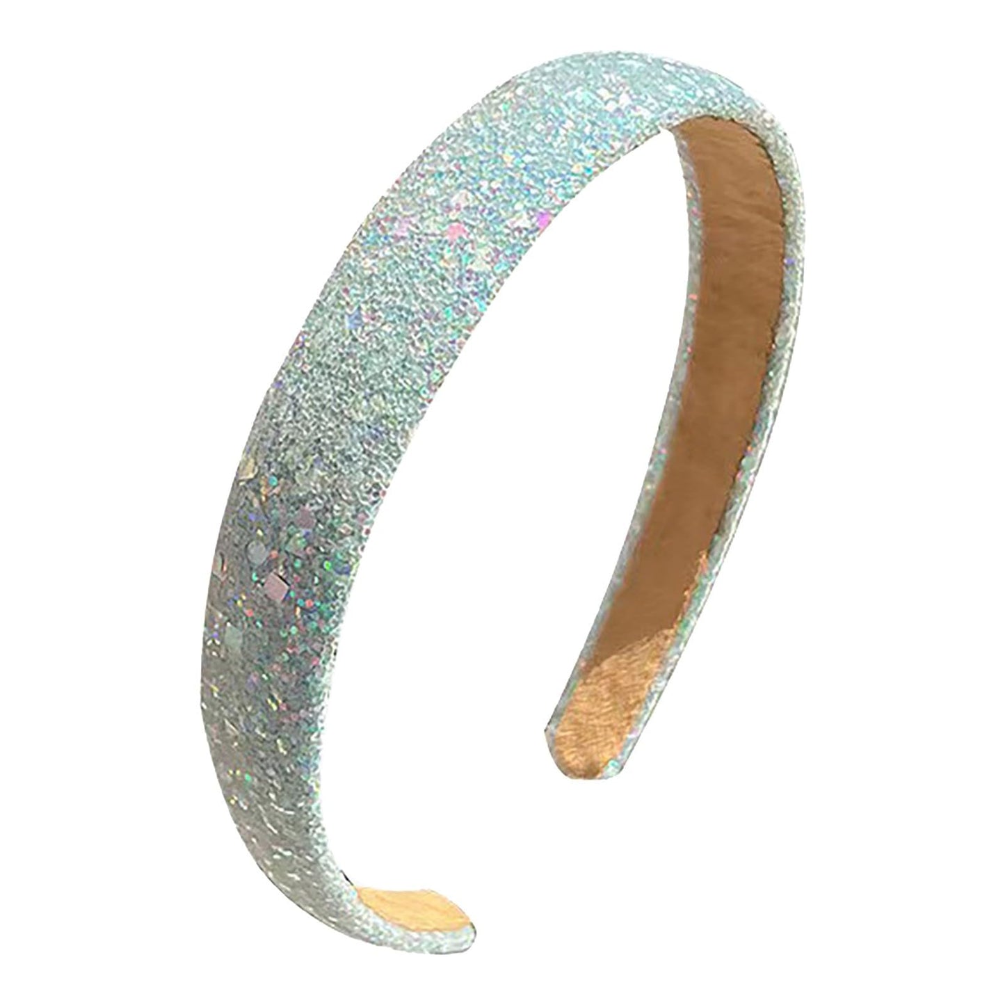 Glitter Sequins Girls Headbands Sparkly Hard Headbands For Girls Non Slip Headbands For Toddler Girls Cute Hair Accessories For Women And Girls Teen Beauty Products under 5 (Pink, One Size)