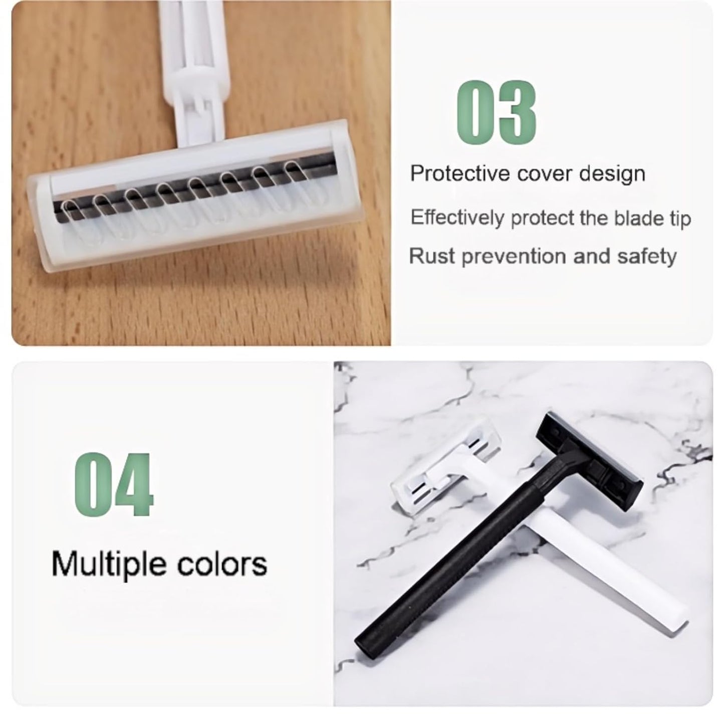 Bulk hotel and travel disposable razors - eco-friendly manual razors, hotel bathroom guest supplies, travel shaving kits, wholesale beauty products with shaving cream (1)
